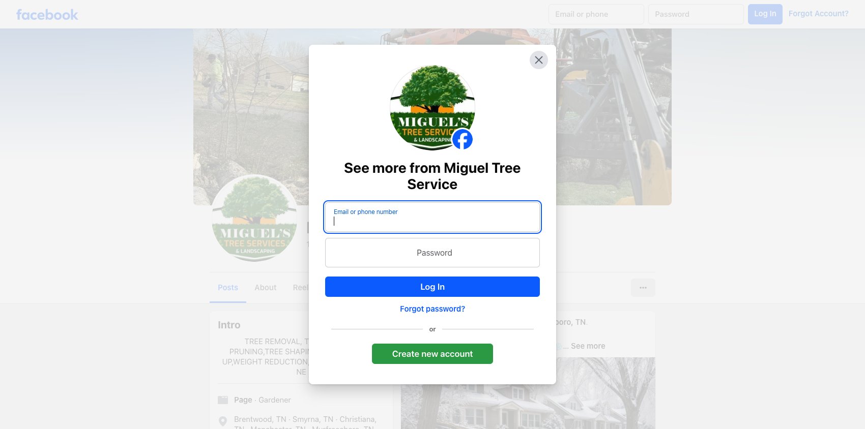 Miguel's Tree Services & Landscaping logo